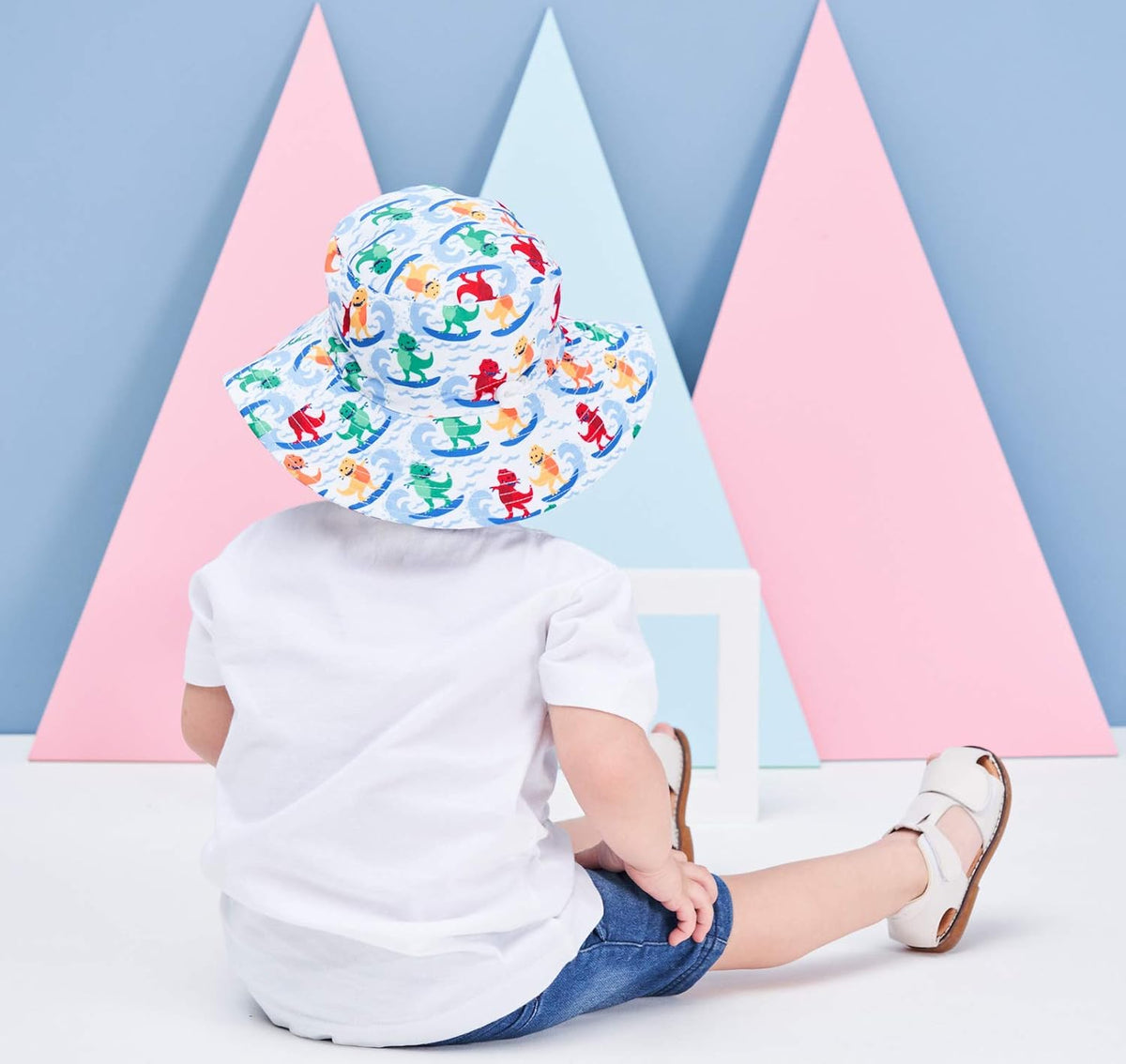 Home Prefer UPF50+ Wide Brim Sun Hat Boys Girls Sun Protection Hat Zoo Beach Swim Safari Bucket Hat