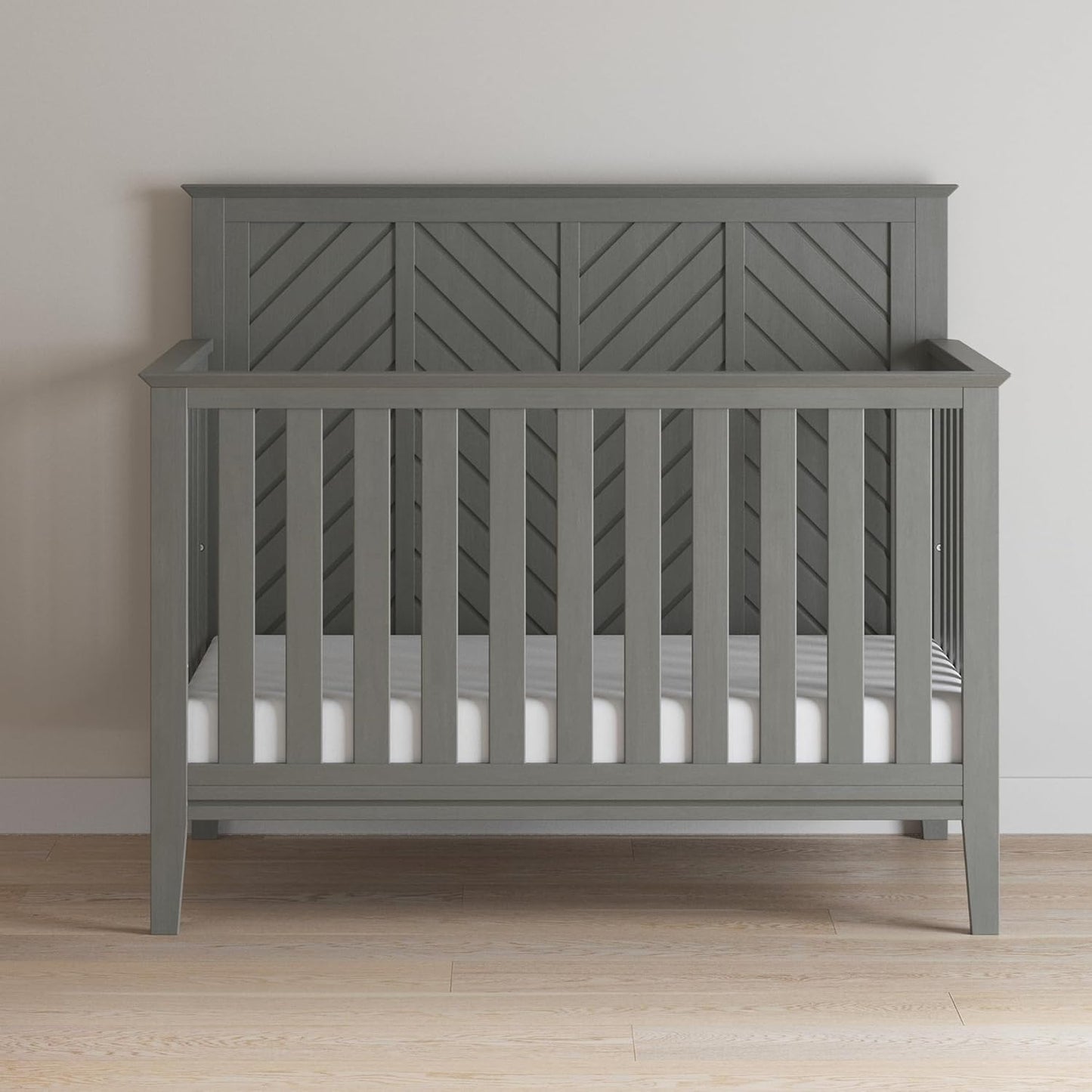 Child Craft Atwood 4-in-1 Convertible Crib, Baby Crib Converts to Day Bed, Toddler Bed and Full
