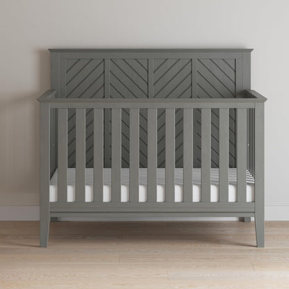 Child Craft Atwood 4-in-1 Convertible Crib, Baby Crib Converts to Day Bed, Toddler Bed and Full