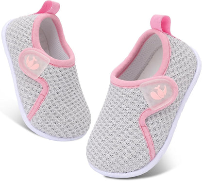 FEETCITY Baby Boys Girls First Walking Shoes Infant Sneakers Crib Shoes Breathable Lightweight Slip