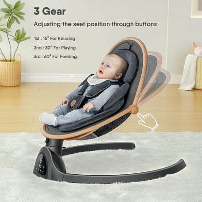Baby Swings for Infants, Fasonbaby Infant Swing with 3 Seat Positions