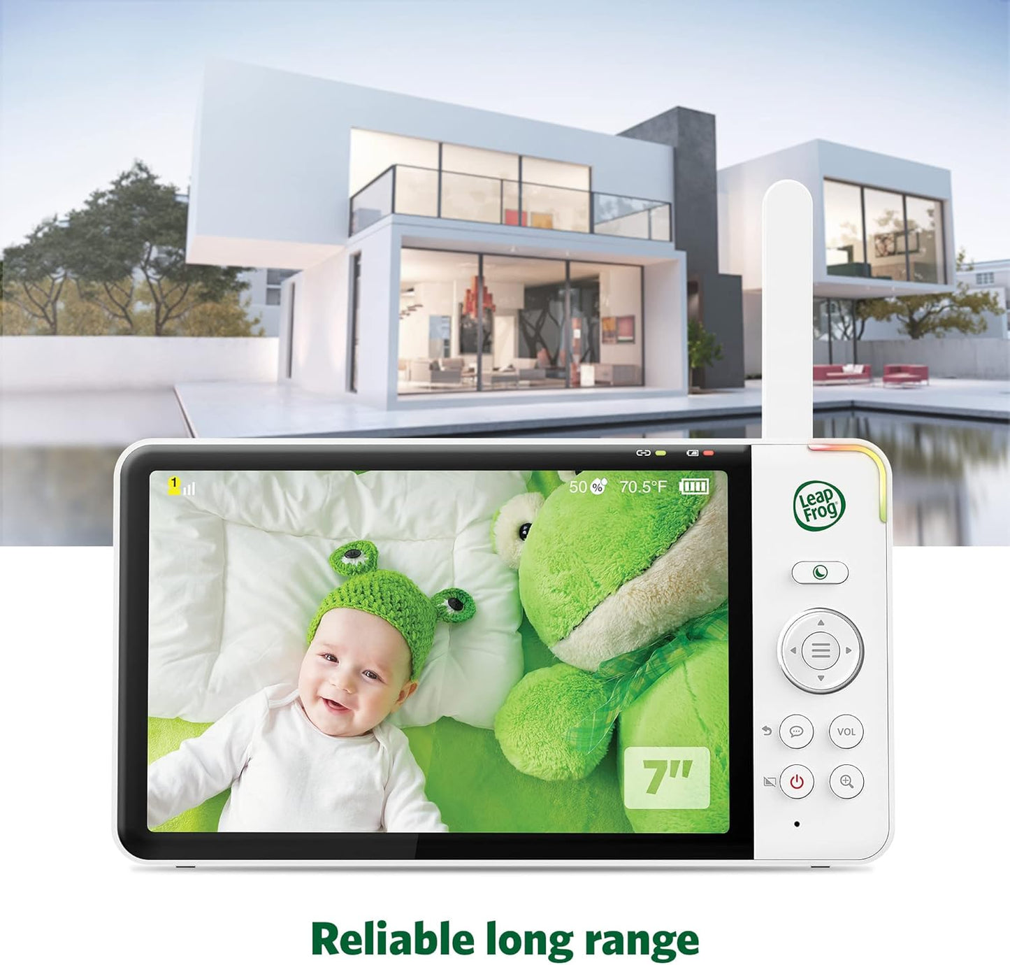LeapFrog LF930HD Baby Monitor, 7” 720p HD Display,Video Baby Monitor with Camera and Audio, 1080p