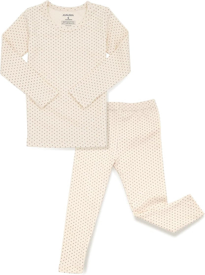 AVAUMA Baby Boys Girls Pajama Set 6M-7T Kids Cute Toddler Snug fit Pattern Design Pjs Cotton