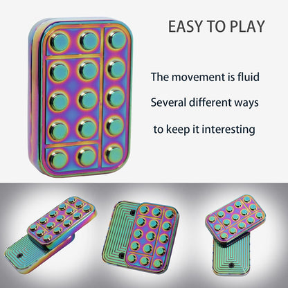 Fidget Toys Adults Metal Fidget Slider Magnetic EDC Haptic Fidget Toys for Adults - Multicolor