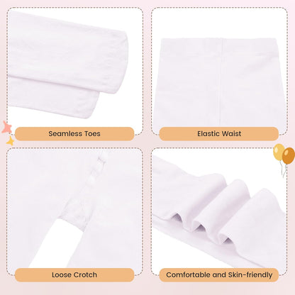 Girls Ballet Dance Tights for Toddler Baby Soft Athletic Leggings Infant Elastic Dance Tights for