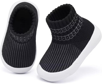 Eashi Baby Boy Girl Non-Skid Indoor Infant Walking Shoes Breathable Warm Elastic Sock Shoes with