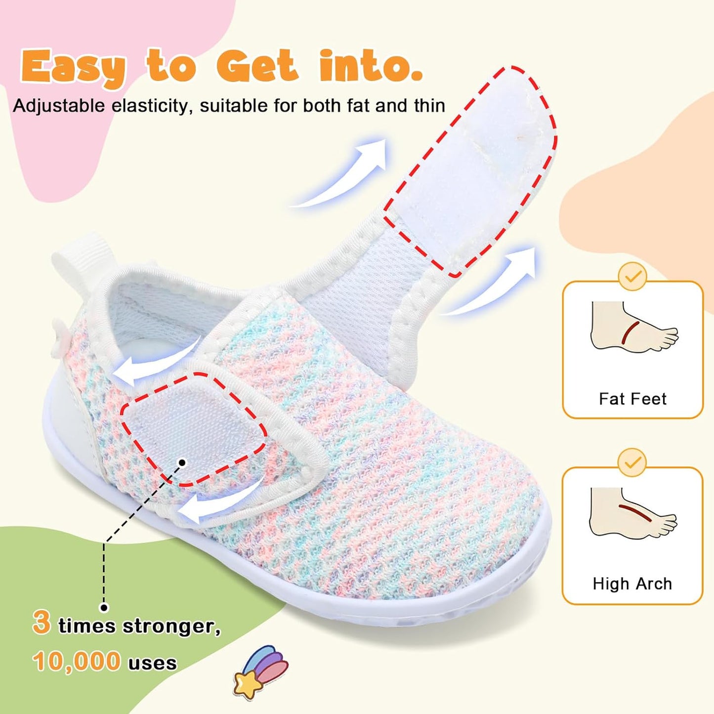 FEETCITY Baby Walking Shoes Barefoot Baby Shoes Infant Sneakers Newborn Crib Shoe Lightweight