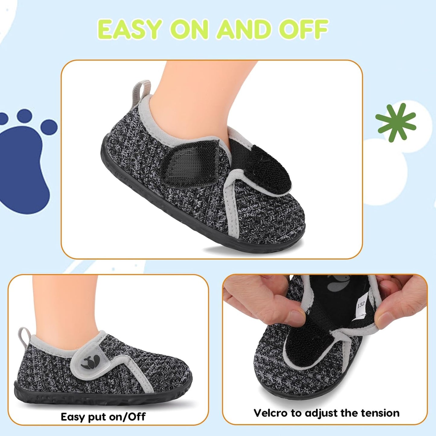 FEETCITY Baby Boys Girls First Walking Shoes Infant Sneakers Crib Shoes Breathable Lightweight Slip