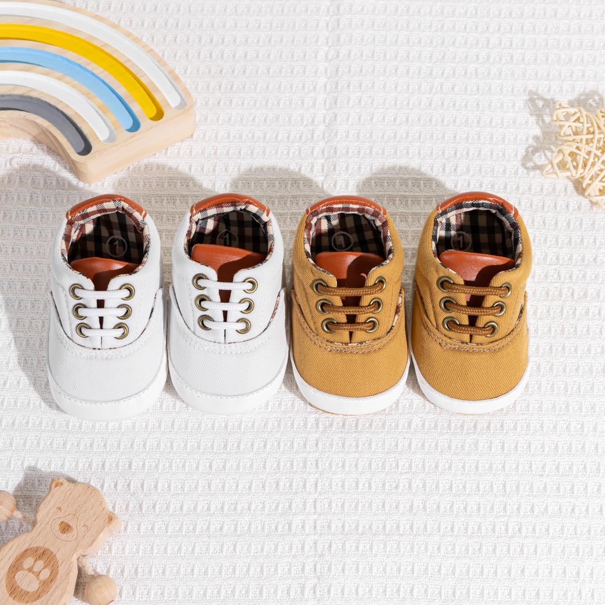 Morbido Infant Baby Boys Girls Canvas Sneaker Toddler Slip On Anti Skid Newborn First Walkers Candy