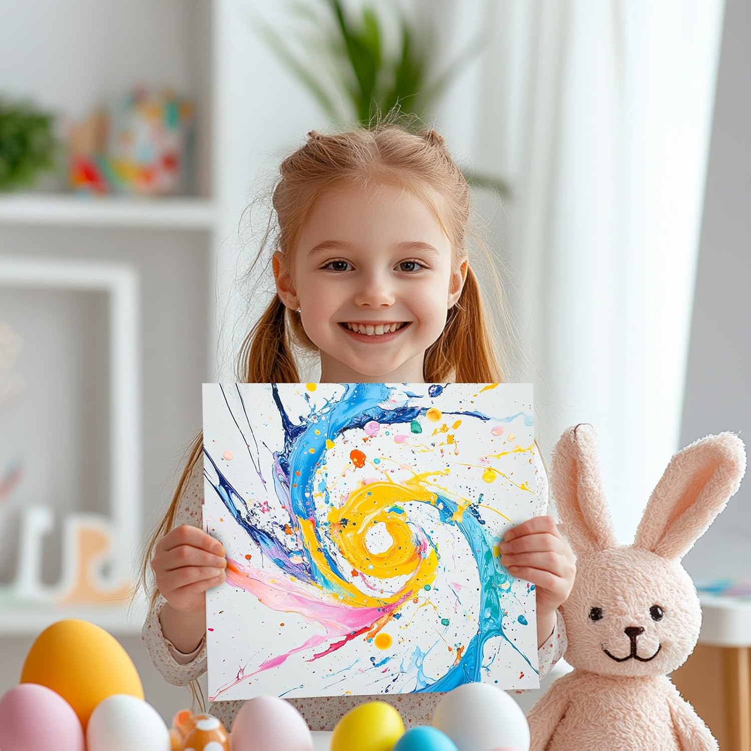 Spin Art Machine Variable Speed, Battery Operated Spinner - Paint Spinner with Splatter Guard
