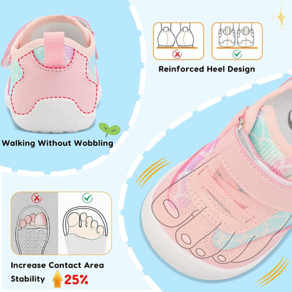 Scurtain Baby Shoes Boy Girl First Walking Shoe Infant Crib Breathable Sneakers Lightweight
