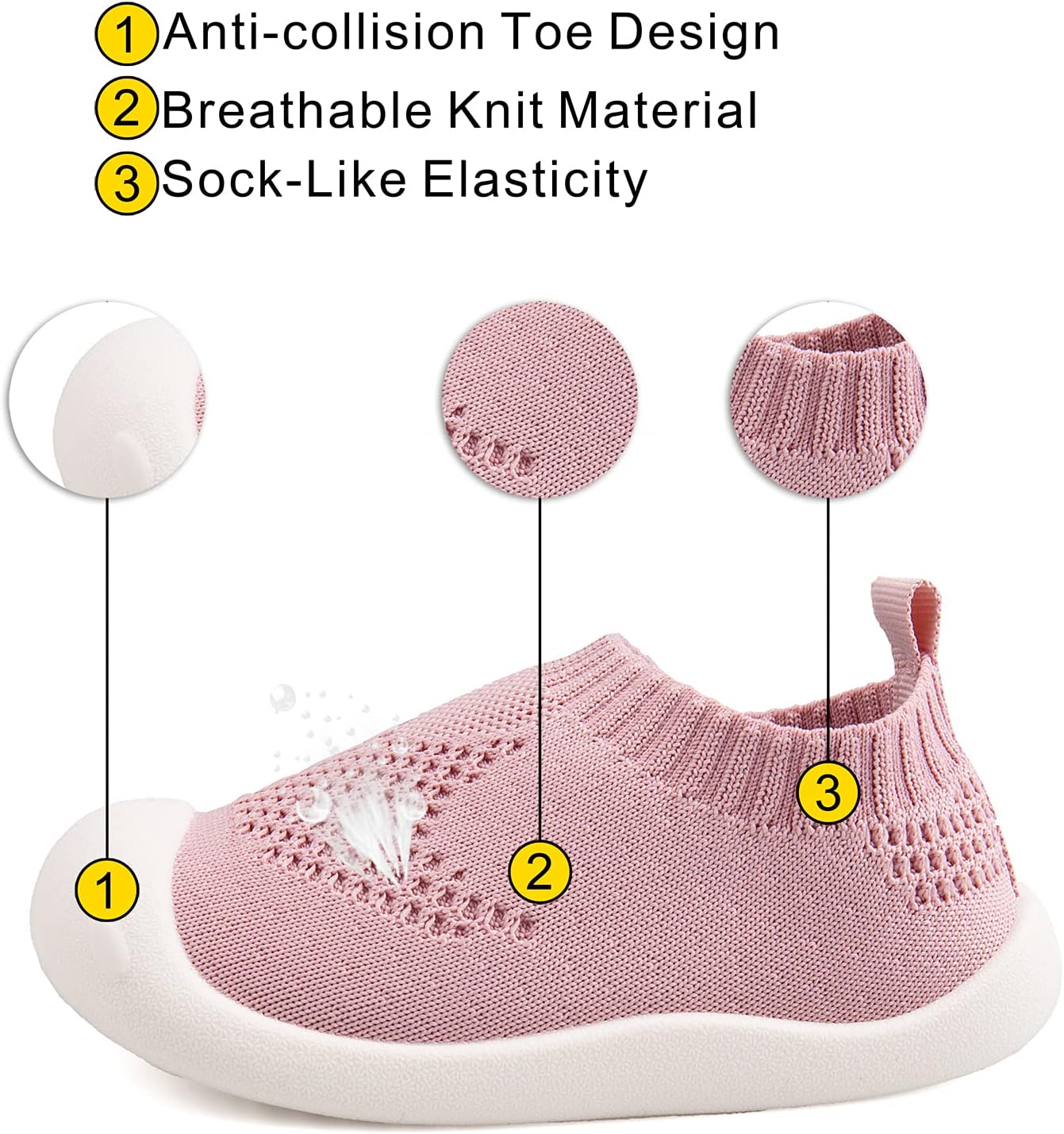 Baby First-Walking Shoes 1-4 Years Kid Shoes Trainers Toddler Infant Boys Girls Soft Sole Non Slip