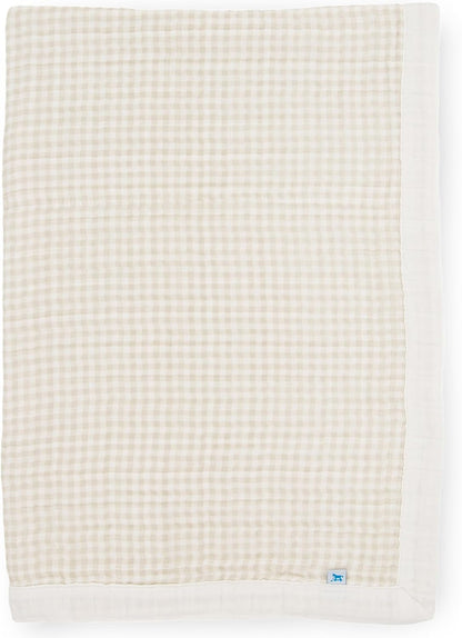 Little Unicorn Newborn Receiving Quilt | Ultra- Soft, Multi-Layered Muslin Fabric | Gift for