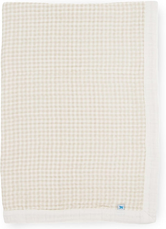 Little Unicorn Newborn Receiving Quilt | Ultra- Soft, Multi-Layered Muslin Fabric | Gift for