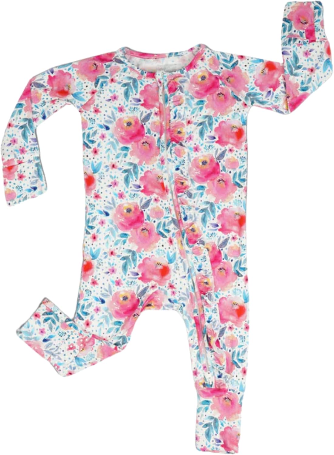 Baby Romper Long Sleeves for 3-24 Month Boys & Girls | 95% Bamboo Viscose Baby Rompers Two-Way