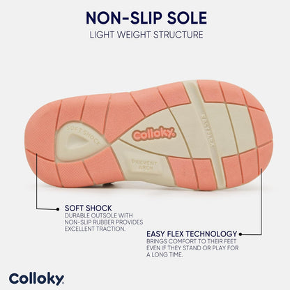Toddler Girls Fisherman Buckle Sandals - Comfortable Summer Sandals with Closed Toe & Adjustable