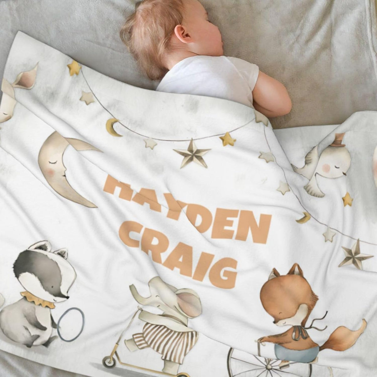 Personalized Baby Blanket, Custom Baby Blanket with Name, Customize Baby Blanket for Baby Girl or