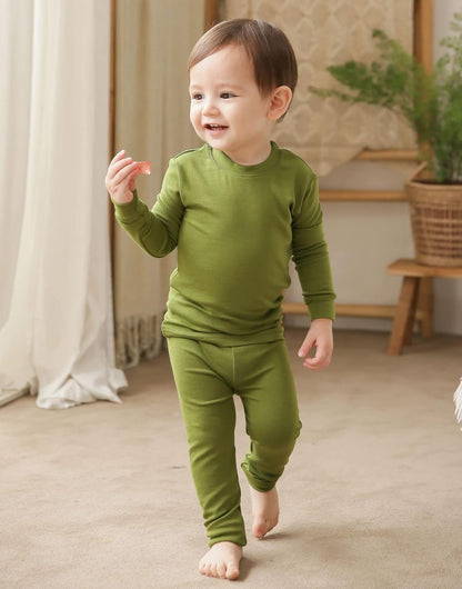 VAENAIT 6M-12Y Toddler Toddler Kids Toddler Girls Boys Soft Comfy Modal Tencel Solid Raglan