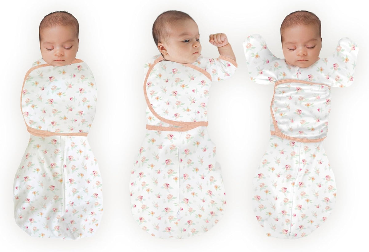 SwaddleDesigns 6-Way Omni Swaddle Sack Arms Up Swaddle for Newborn, More Options to Calm Startle
