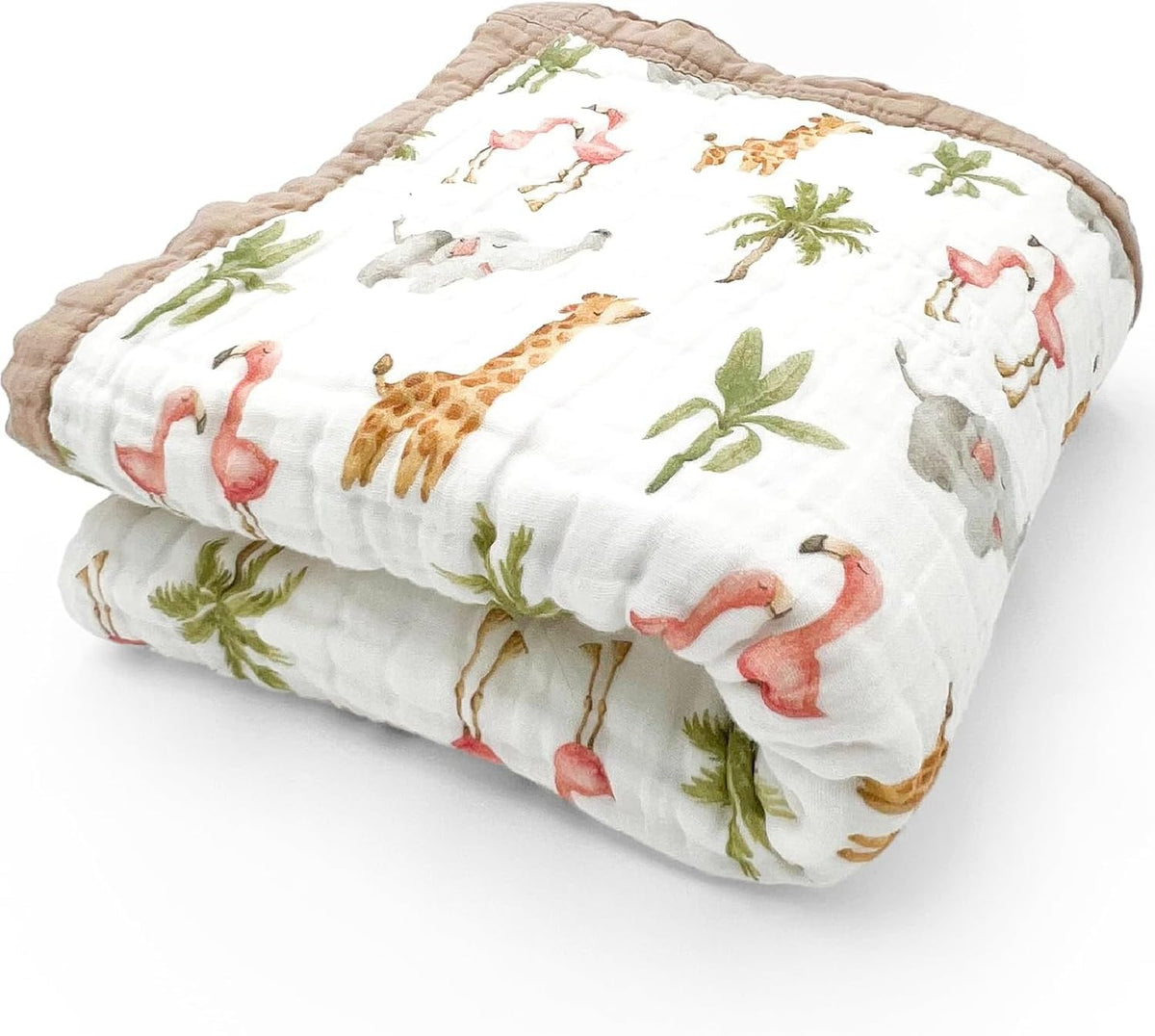 Organic Cotton Muslin Baby Blanket for Boys and Girls - Luxurious Soft Toddler Quilt for Swaddling
