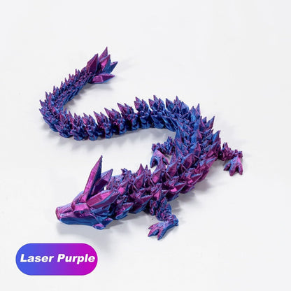 3D Printed Dragon Eggs with Dragon Inside, Articulated Crystal Dragon in Egg, Executive Dragon