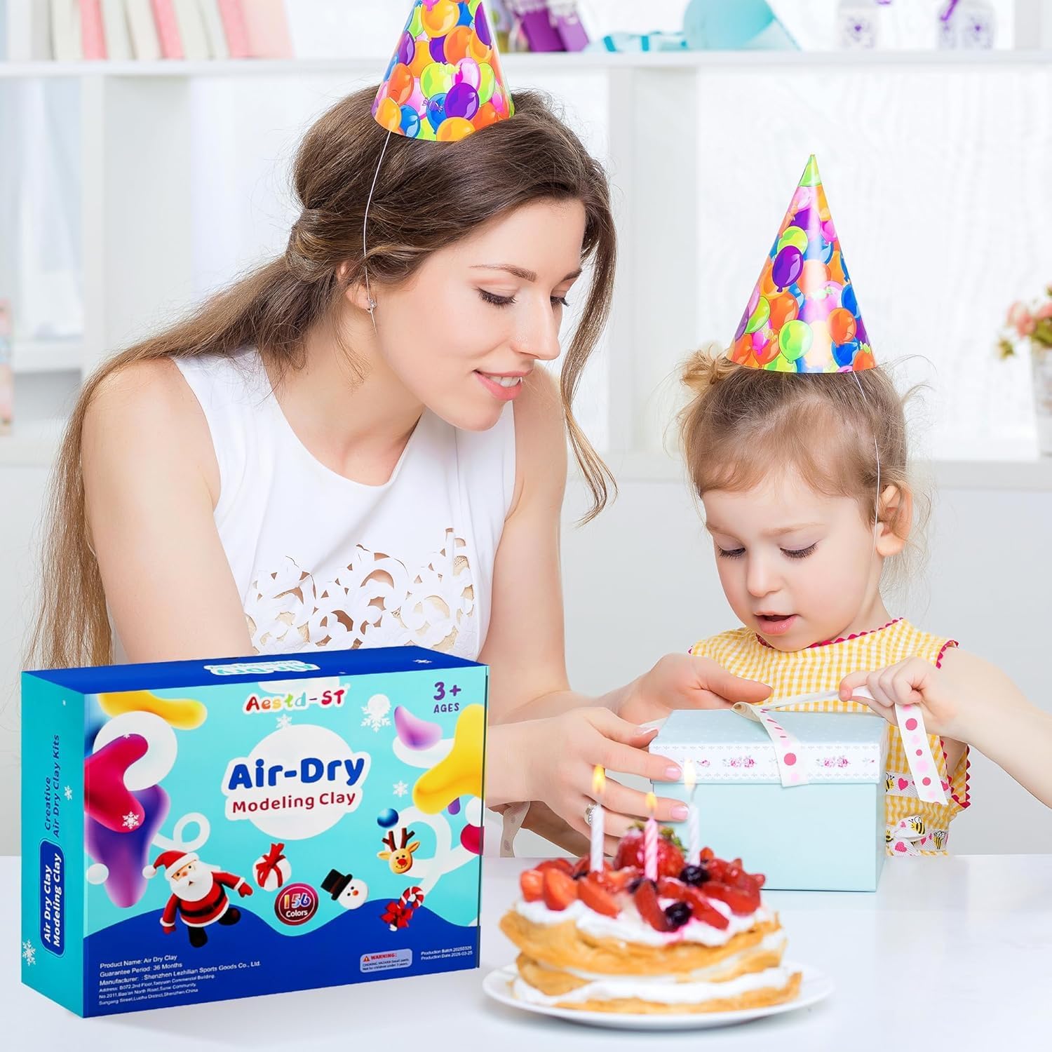 Air Dry Clay 156 Colors, Modeling Clay for Kids, Model Magic Clay, DIY Molding Clay Kit with