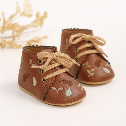 Baby Shoes Mary Jane Flats Non Slip Soft Sole Infant Toddler Sneakers First Walkers Party Christmas