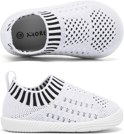 MORENDL Baby Toddler Walking Socks Non-Slip Breathable Unisex Casual Sneakers