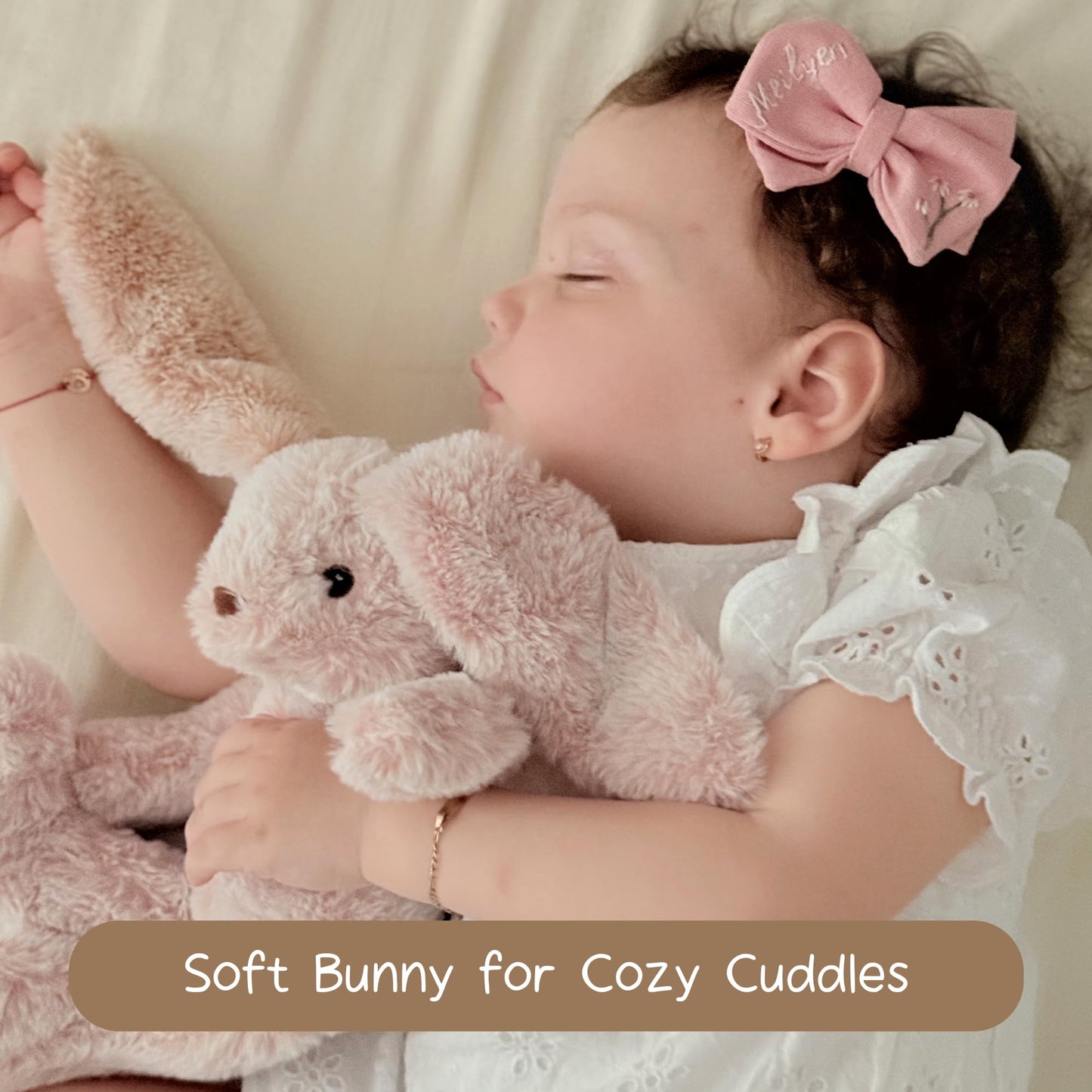 Moonkie Hug & Go™ Bunny Toddler Backpack – Soft Plush Bag with Detachable Toy for Girls Aged 2–4 |