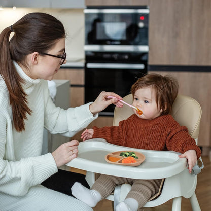 Toddler Plates 3 Pack, Divided Suction Plates for Baby, 100% Food Grade Silicone Baby Plates