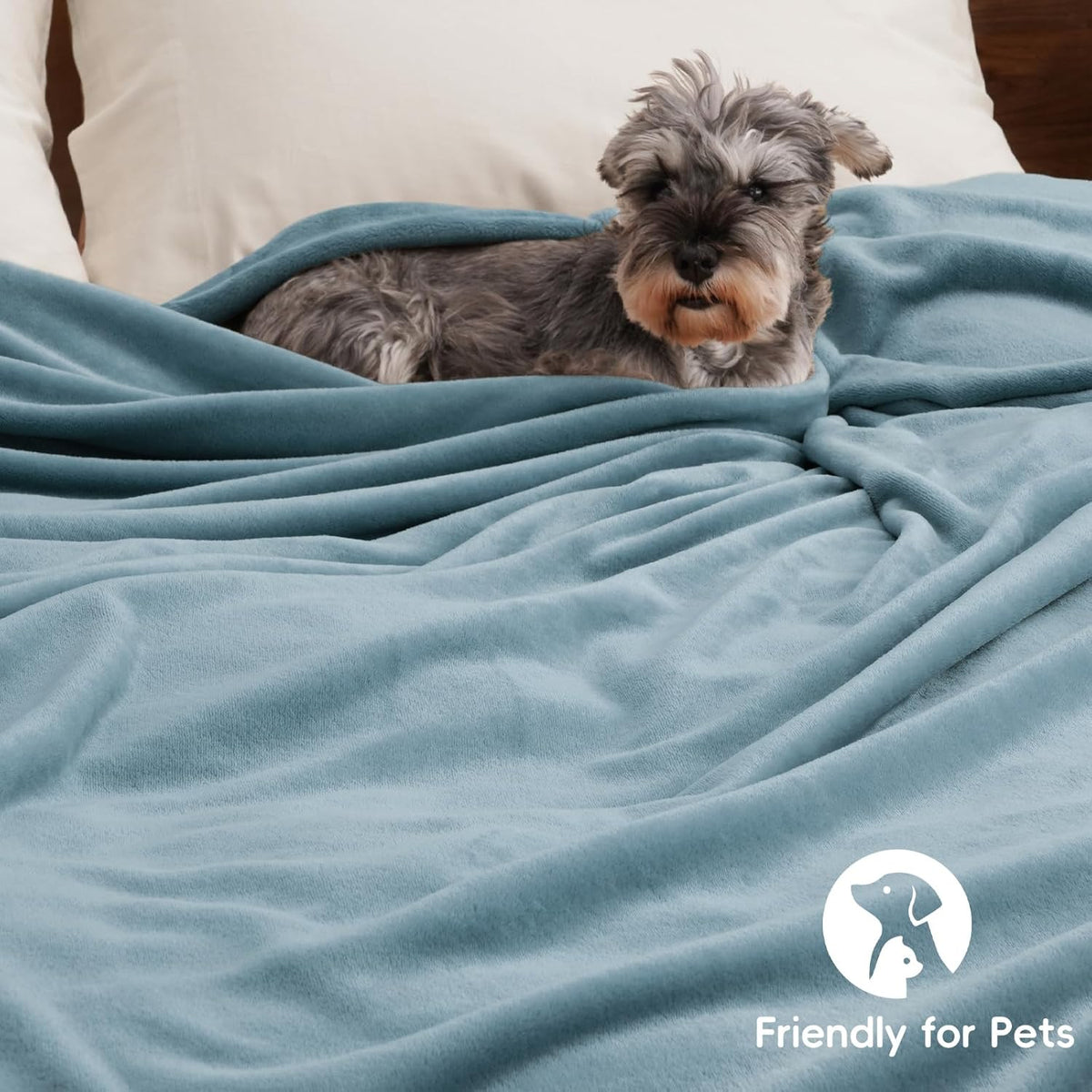PHF Ultra Soft Fleece Blanket Queen Size, No Shed No Pilling Luxury Plush Cozy 300GSM Lightweight