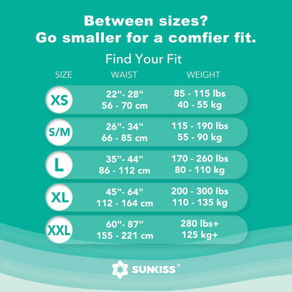 SUNKISS TrustPlus Adult Diapers with Maximum Absorbency, Disposable Incontinence Briefs with Tabs