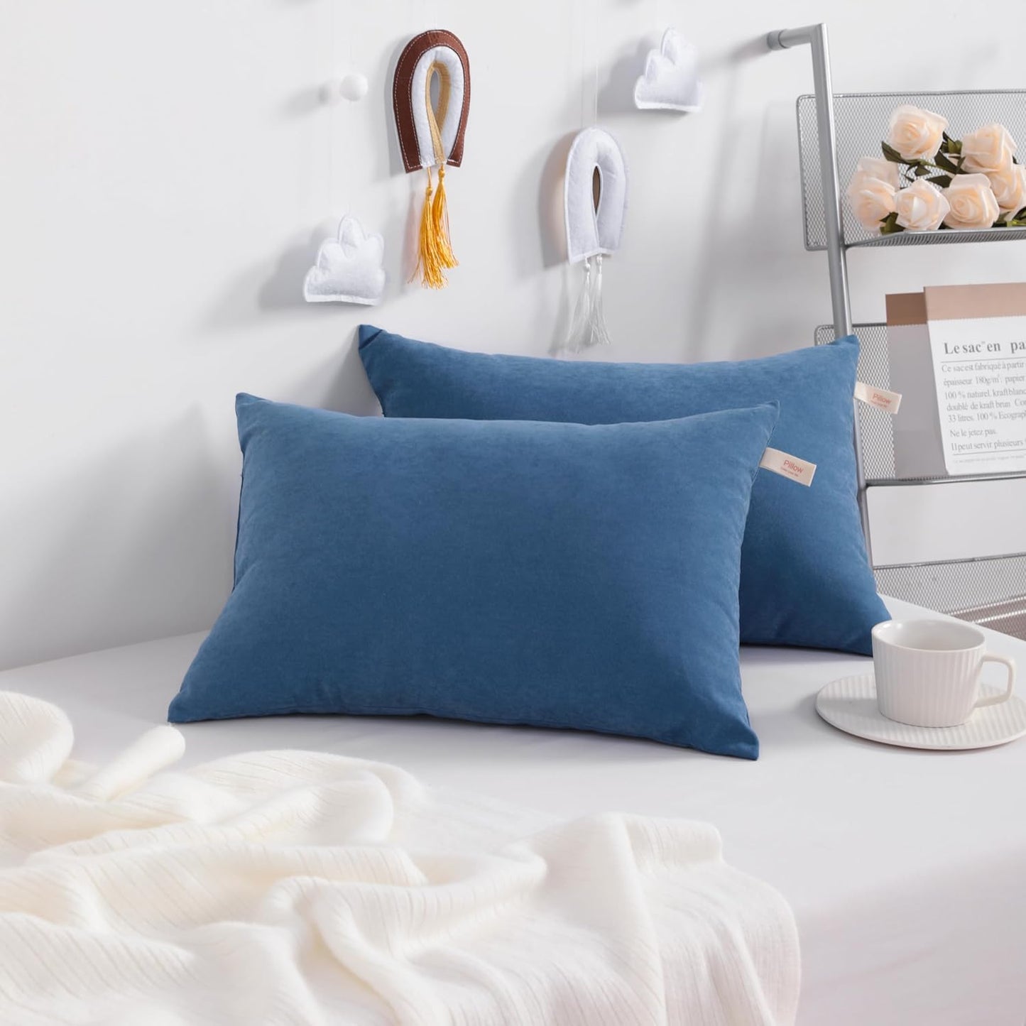 NTBAY Tiny Pillows, Down Alternative 7"x11" Microfiber Mini Pillow for Travel, Pets, Soft Machine