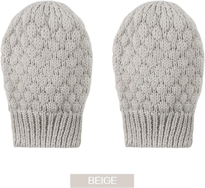 Baby Knit Mittens Toddler Boys Girls Gloves Winter Infant Newborn No Scratch Mitten 0-3 Years