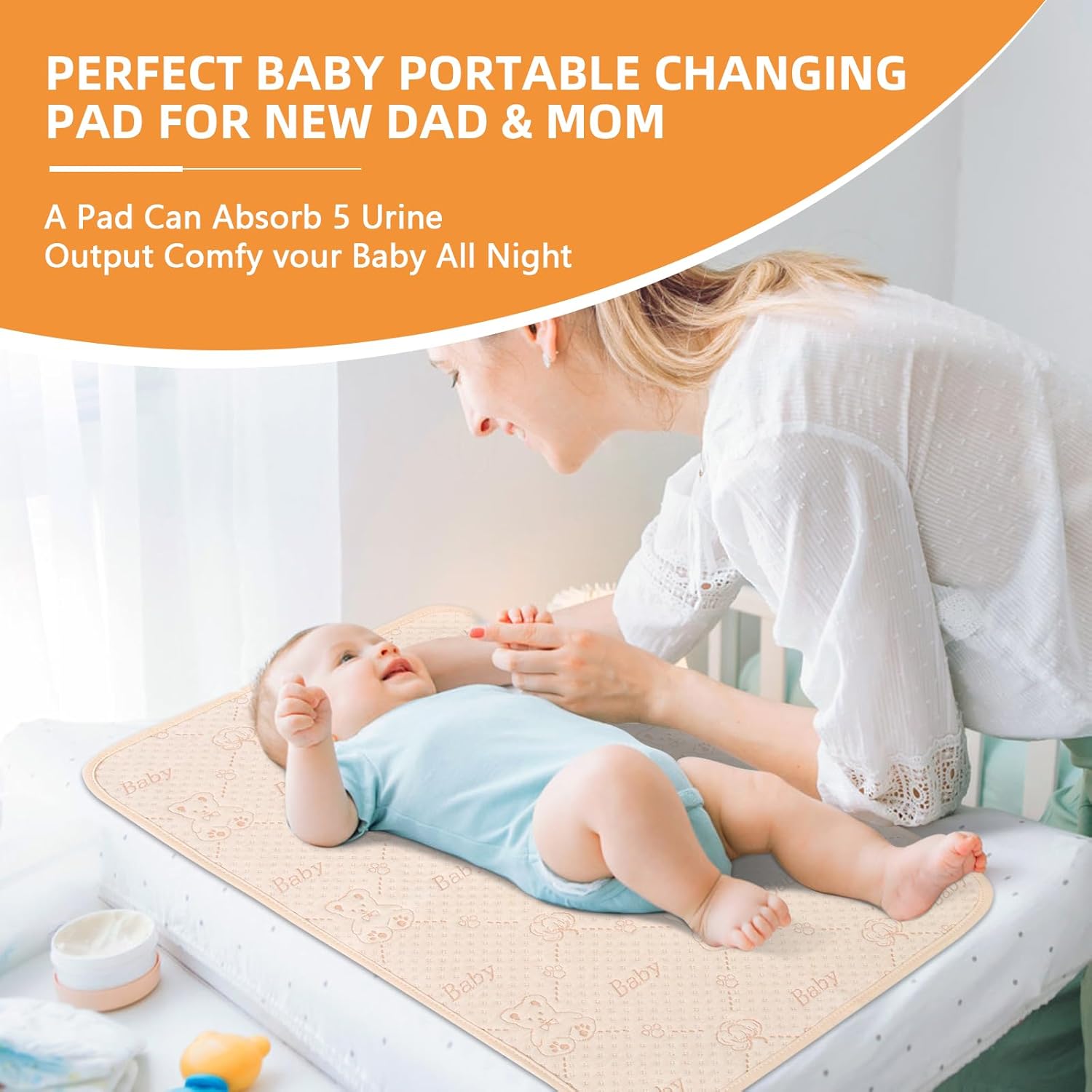 Baby Changing Pad Changing Table Pads Waterproof Large Size Portable Diaper Changing mat Liners
