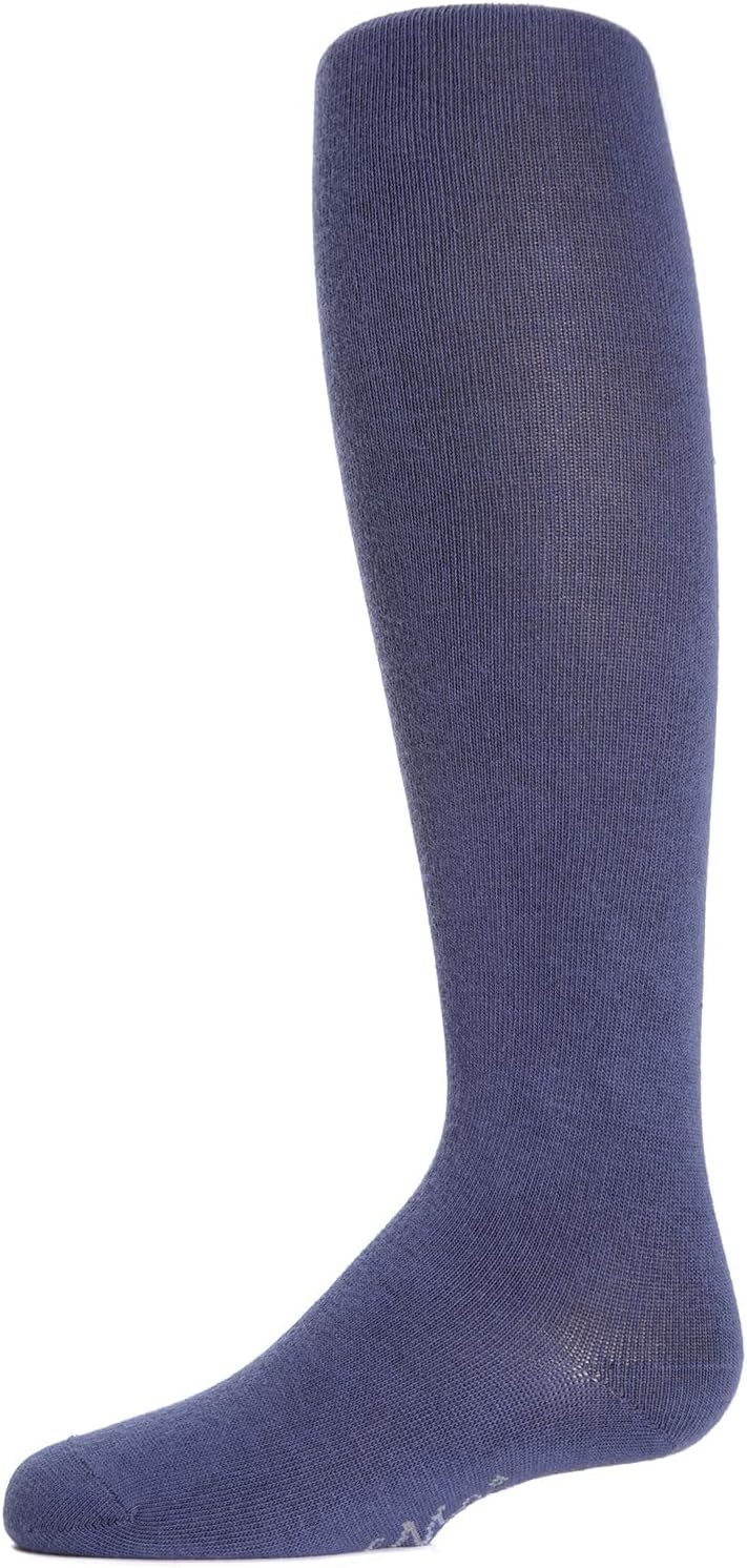 MeMoi Soft Pima Cotton Tights for Girls, Soft and Lightweight Opaque Tights for girls - Sizes 8 to