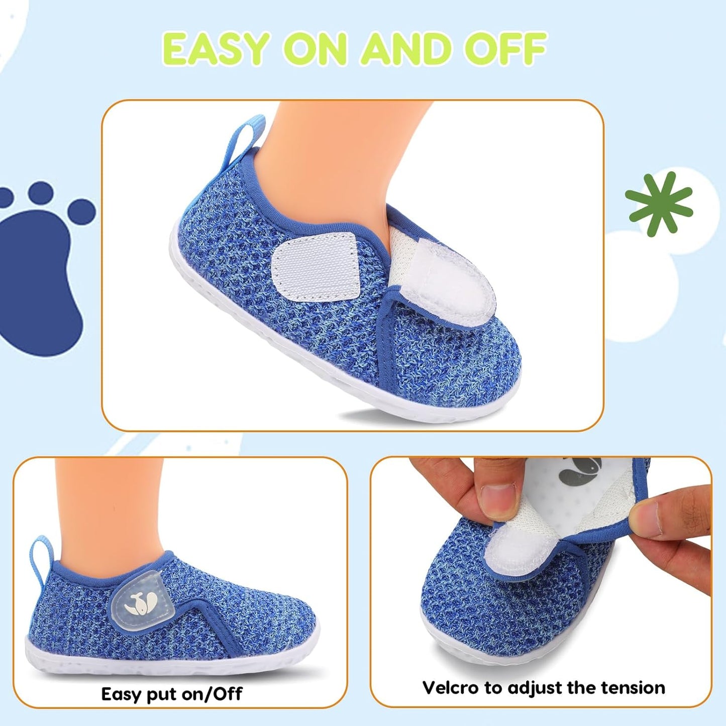 FEETCITY Baby Boys Girls First Walking Shoes Infant Sneakers Crib Shoes Breathable Lightweight Slip