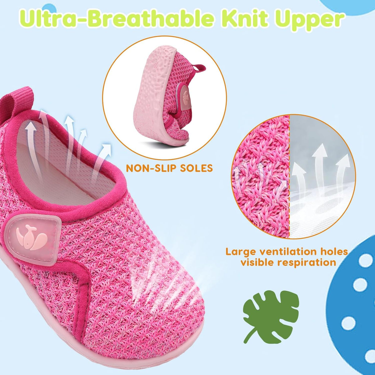 FEETCITY Baby Boys Girls First Walking Shoes Infant Sneakers Crib Shoes Breathable Lightweight Slip