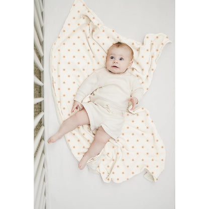 Konssy Baby Blankets for Unisex Boys Girls, Super Soft Nursery Minky Blankets with Muslin Cotton