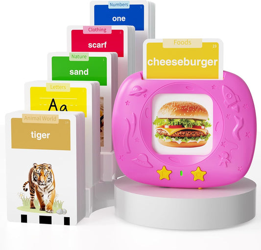 Toddlers Talking Flash Cards with American Accent & 288 Sight Words, Speech Therapy Toys for 1 2 3