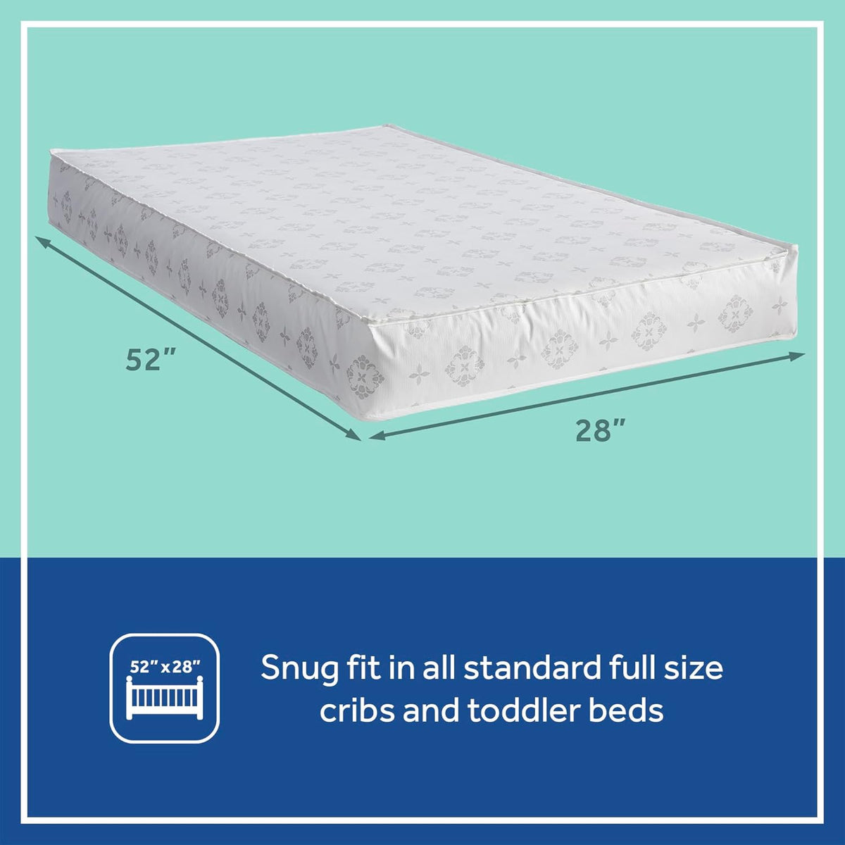 Sealy Baby Airy Night Diamond Breathable Crib Mattress, Made in USA, GREENGUARD GOLD Certified