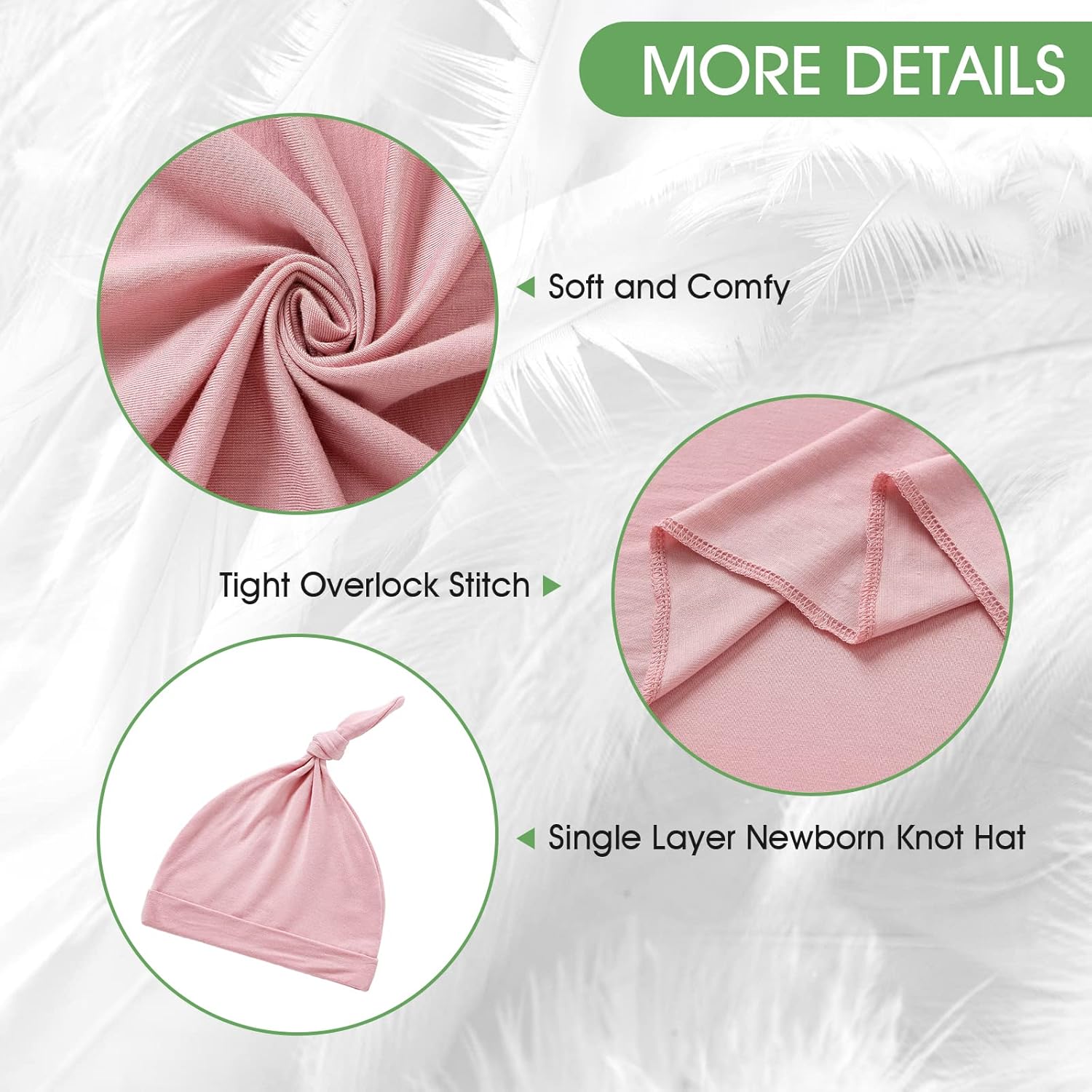 iEvolve Cotton Knitted Baby Swaddle Blanket with Hat Headband Set Newborn Swaddle Wrap Receiving