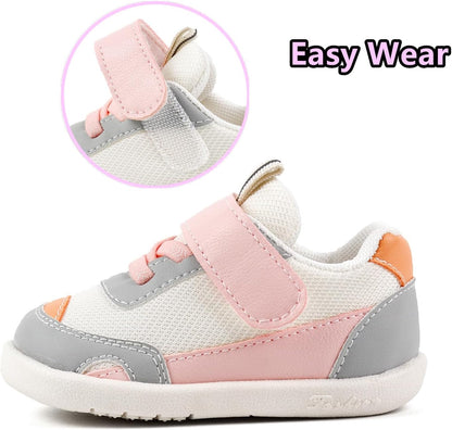 Baby Boy Girl Shoes Infant Non Slip Sneakers Breathable Lightweight Toddler First Walking Shoes 6