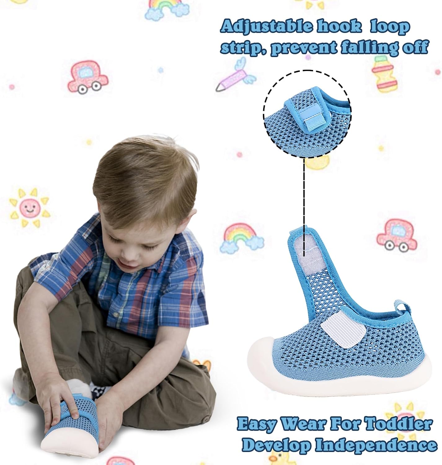 Baby First-Walking Shoes 1-4 Years Kid Shoes Trainers Toddler Infant Boys Girls Soft Sole Non Slip