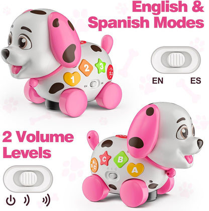 3-in-1 Musical Puppy Toys for 1 Year Old Girl Gift, Educational Baby Toy 6-12-18 Month, 1st