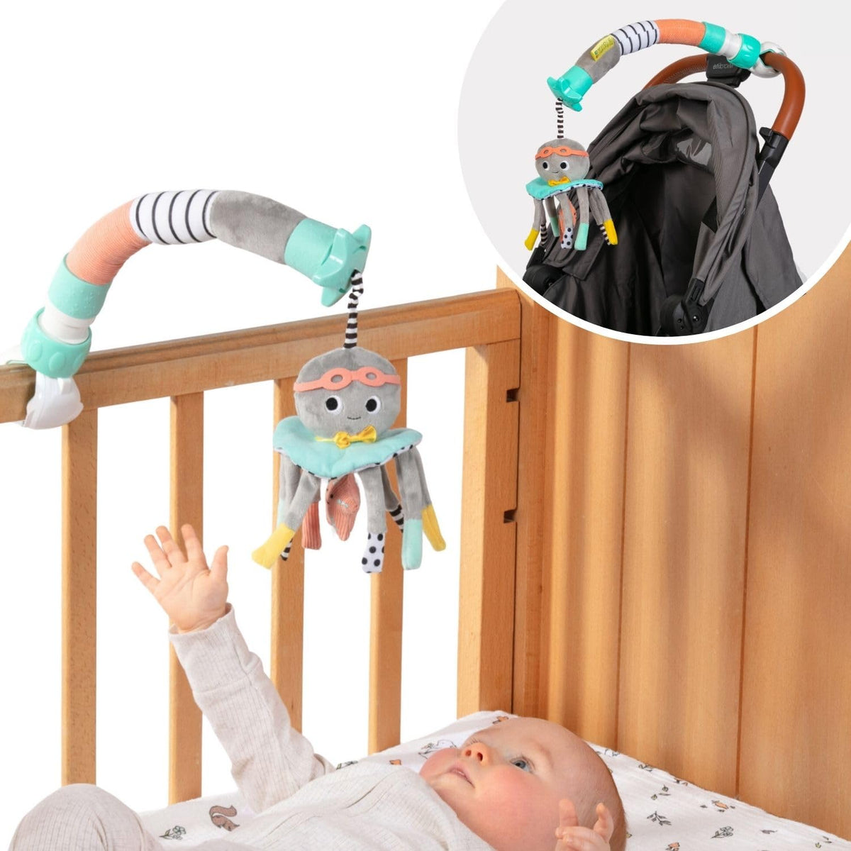 DINGLE DANGLE - Travel Mobile - Lightweight, Portable Baby Mobile - Keeping Baby Happy at Home or