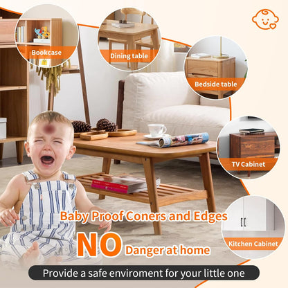 12 Pack Corner Guards Corner Protectors Baby Proof Furniture Corner & Edge Safety Bumpers, Table