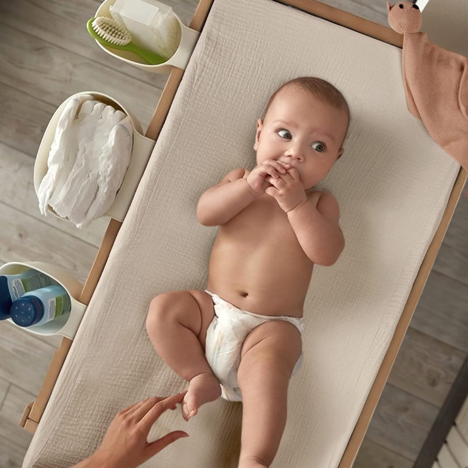 lulumoon Baby Changing Pad Cover: Muslin Diaper Changing Table Pad Cover - Changing Pad Sheets for