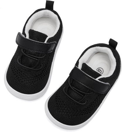 MORENDL Toddler Sneakers Baby Boys & Girls Barefoot Shoes Lightweight Breathable Walking Running