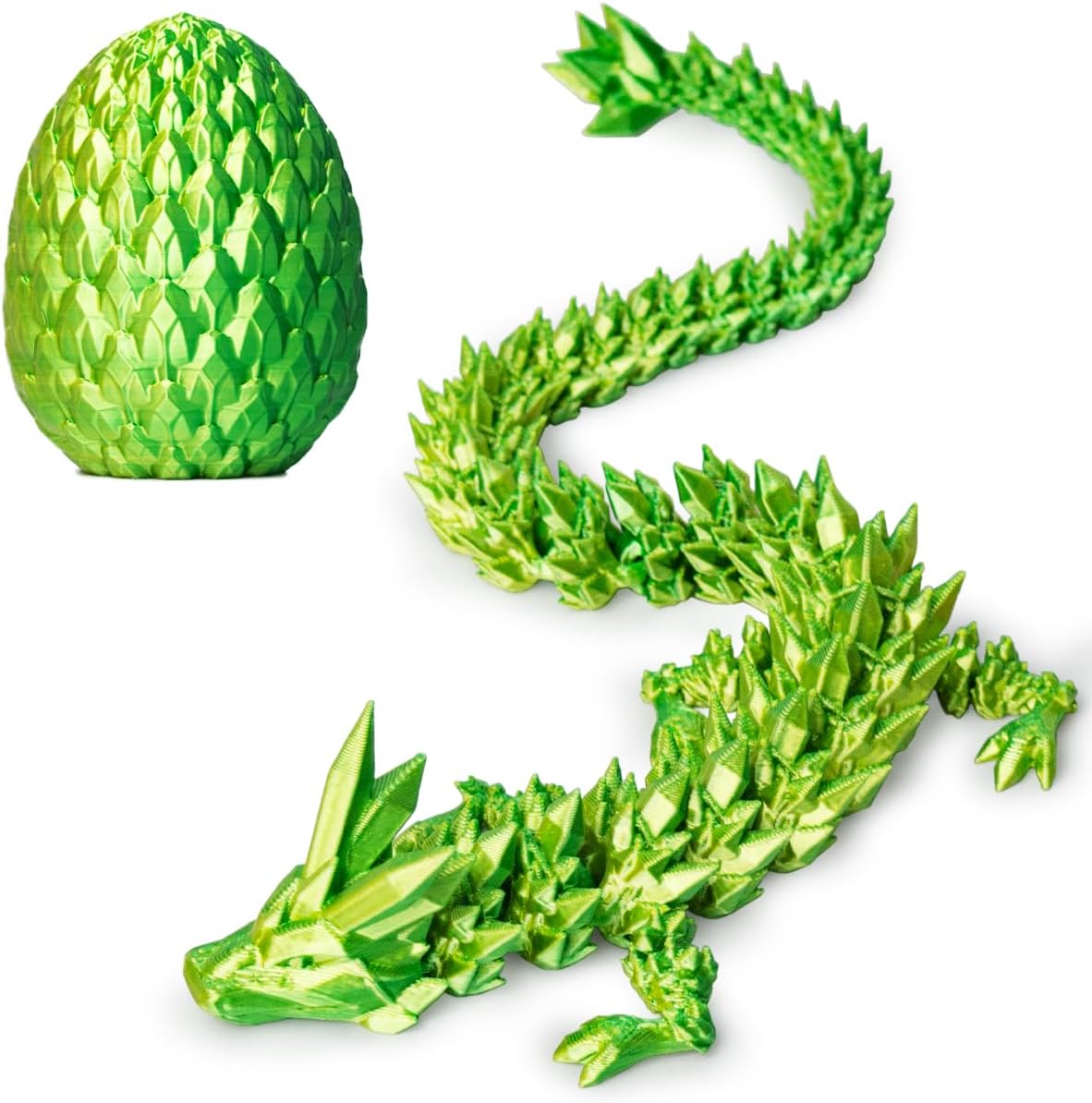 3D Prited Dragon,3D Printed Dragon in Egg, Home Office Decor Executive Desk Toys， Fidget Toys for